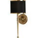 Primo 1 Light 8 inch Antique Brass Wall Sconce Wall Light